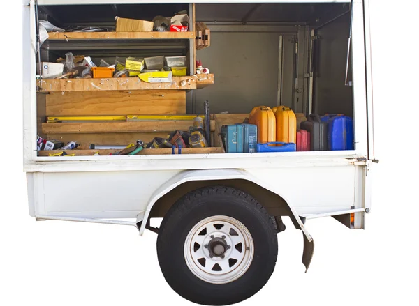 Work trailer of traders — Stock Photo, Image