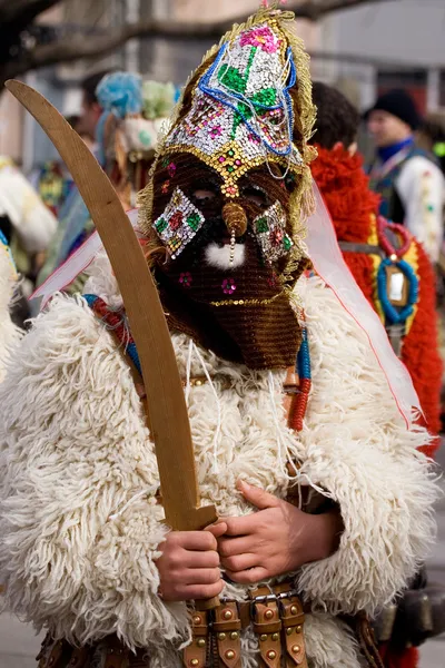 Bulgária mummers parade — Stock Fotó