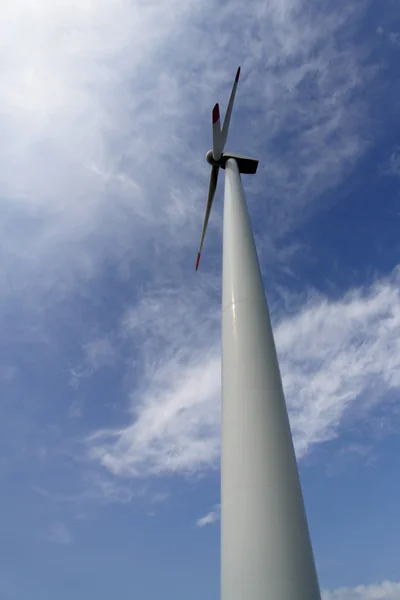 Close up of Wind turbine producing alternative energy — Stock Photo, Image