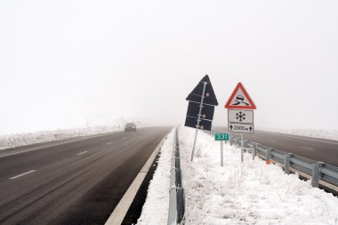 tehlikeli kış yol