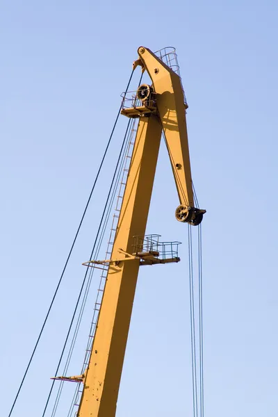 Crane in Burgas port, Bulgaria — Stock Photo, Image