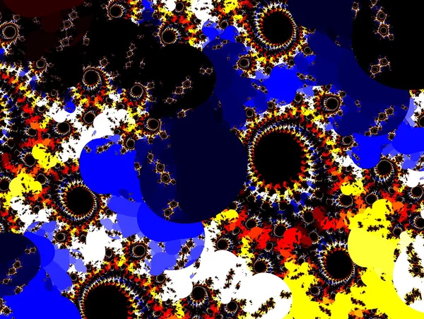 Fondo fractal futurista abstracto —  Fotos de Stock