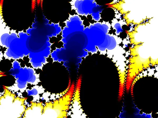 Abstracte futuristische fractal achtergrond — Stockfoto