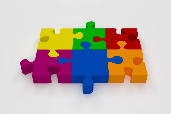 Puzzle colorato — Foto Stock