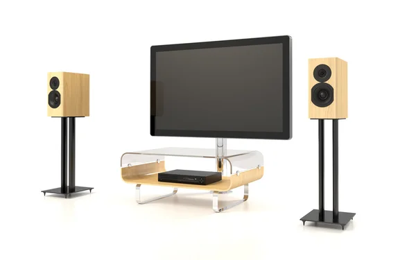 Home Theater isolato — Foto Stock