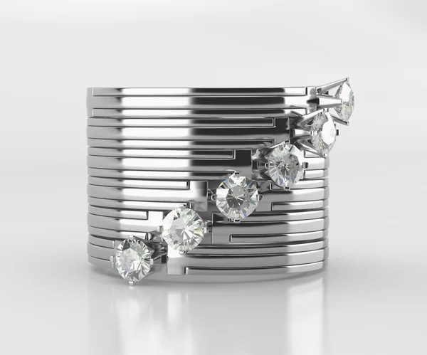 Anéis de diamante Anéis de diamante — Fotografia de Stock