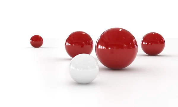 Red and White Sphere — Stock Photo, Image