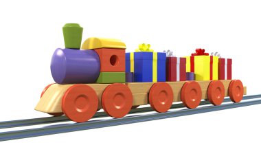 oyuncak tren hediye kutuları