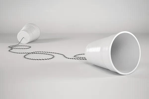 kablo ile Comunication plastik cam