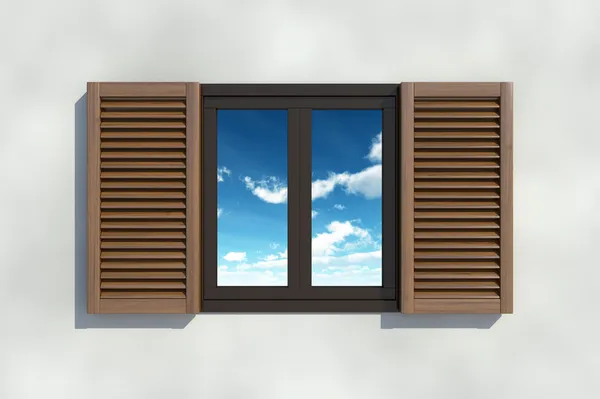 Himlen i windows — Stockfoto