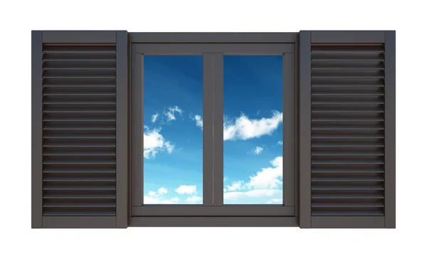 Himlen i windows — Stockfoto