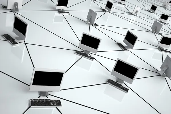 Számítógép-hálózat Stock Kép