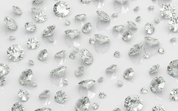 Meerdere diamant gem — Stockfoto