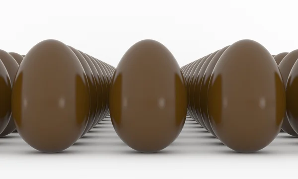 Huevos de Pascua de chocolate —  Fotos de Stock