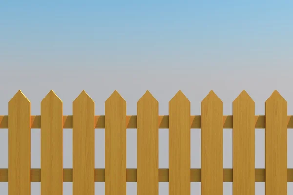 Забор и голубое небо — стоковое фото