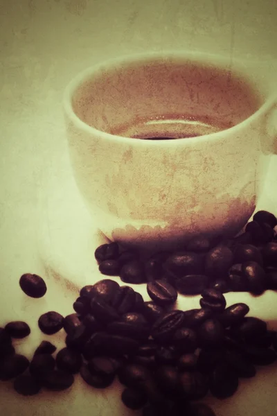 Coffee and beans — Stock Photo, Image