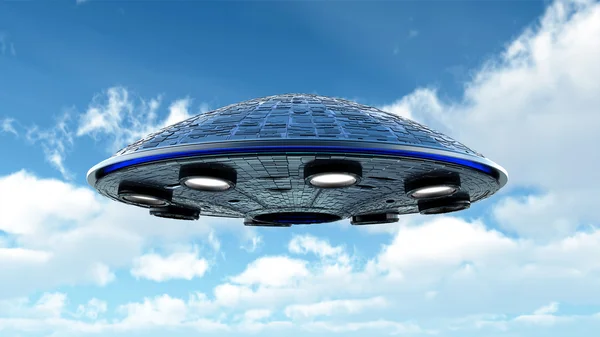 UFO nel cielo — Foto Stock