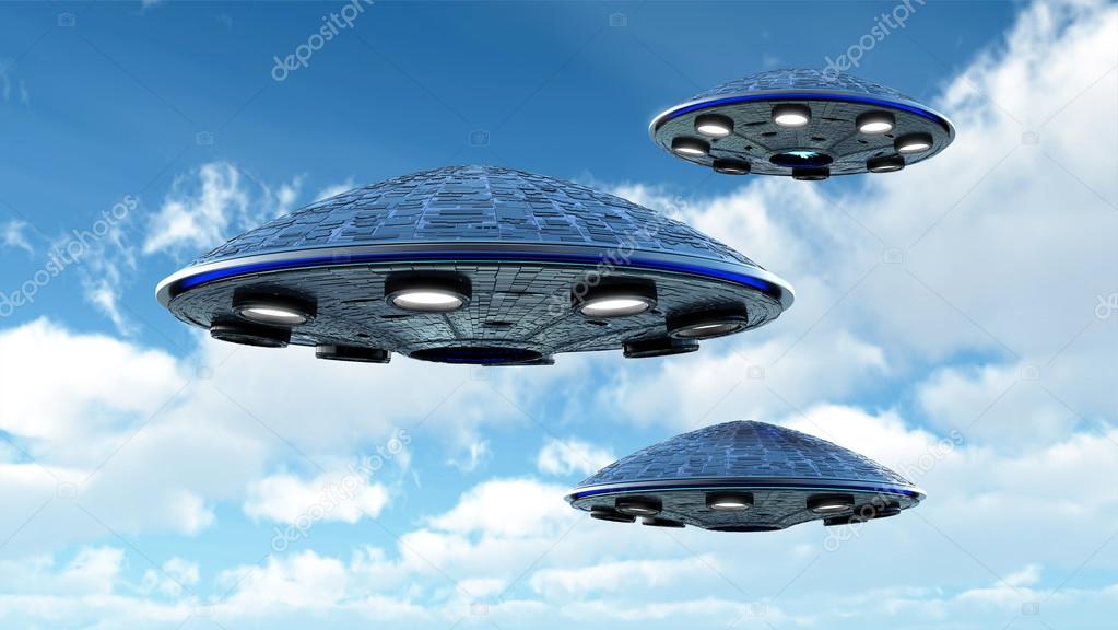 UFO in the sky