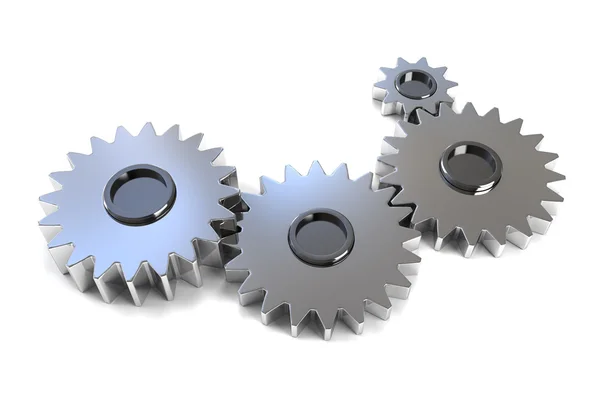 Isolated Machine Gears — Stock Photo, Image