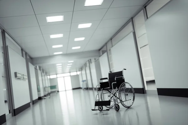 Cadeira de rodas em um hospital — Fotografia de Stock