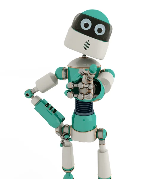 Robot that point out — Stock Photo, Image