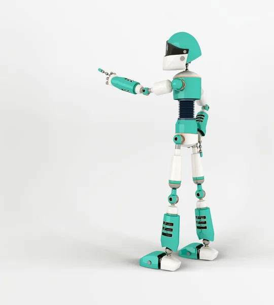 Robô que aponta — Fotografia de Stock