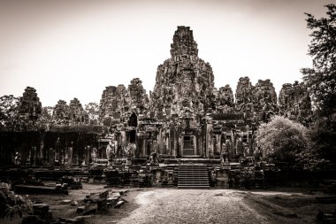 bayon Tapınağı'nda angkor Kamboçya'nın oyma