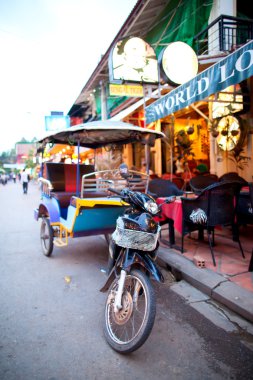 Tuk tuk içinde siem reap, Kamboçya