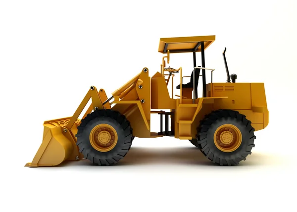 Front end loader isolated on white — Stock Photo, Image