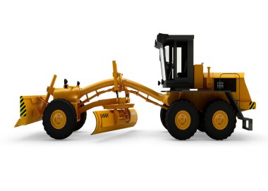 sınıf öğrencisi makine üzerinde beyaz bacground izole