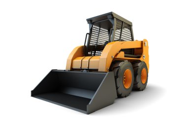 Small construction loading vehicle clipart