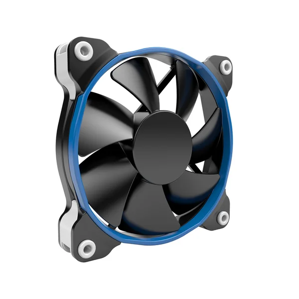 Powerful computer graphic card on white background — Stock Photo, Image