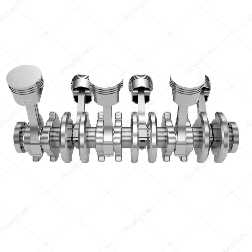 V6 engine pistons isolated on white Stock Photo by ©el.doctore 49910423