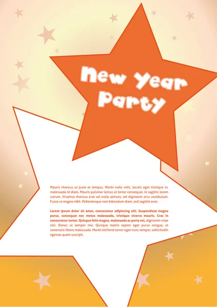 Új év party poszter Stock Vektor