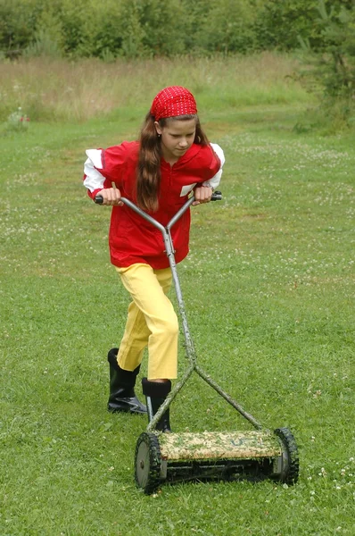 Mäh-Mädchen Stockbild