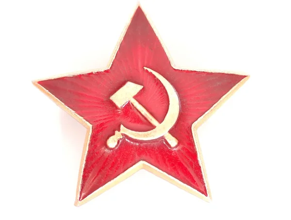 Sovjetiska röda stjärnan badge — Stockfoto