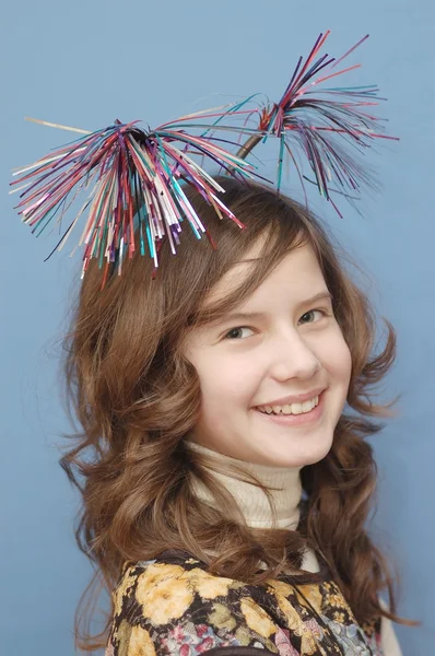 Portrait of beautiful teenage girl — Stock Photo, Image