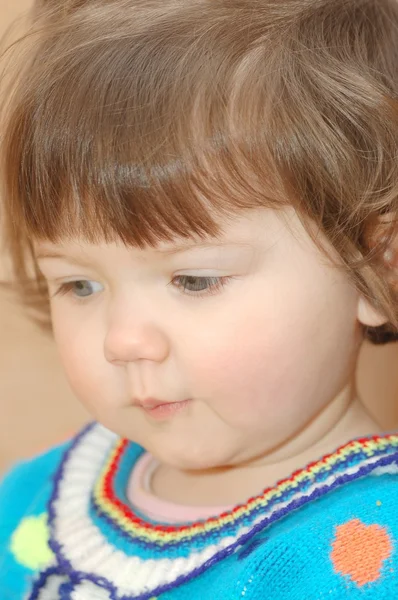 Portrait of beautiful baby girl — Stock Photo, Image