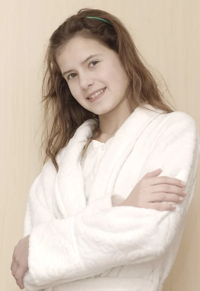 Retrato de bela menina adolescente — Fotografia de Stock