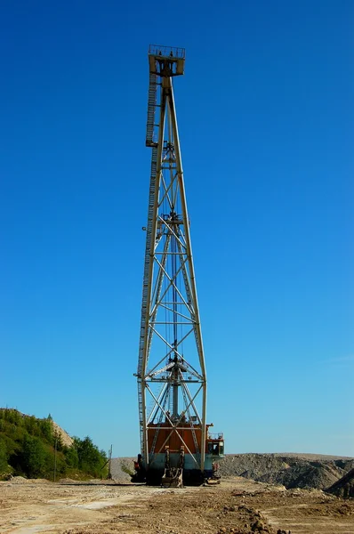 Dragline in open pit — Stock Photo, Image