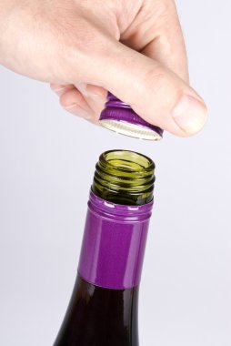 screwcap serisi ile şarap şişesi