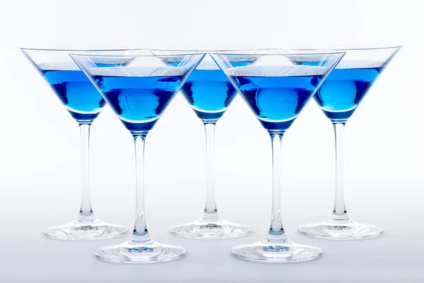 Serie Martini blu — Foto Stock