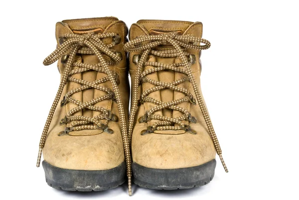 Staré turistické boty — Stock fotografie