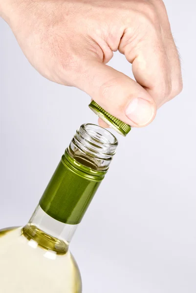 Botella de vino con Screwcap Series — Foto de Stock