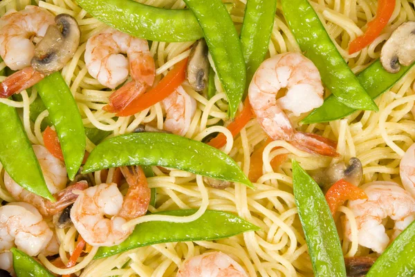 Zeevruchten pasta — Stockfoto