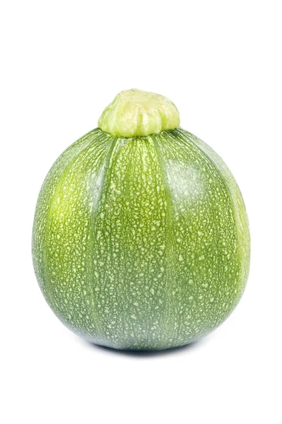 Globe Zucchini Isolated on White — Stock Photo, Image