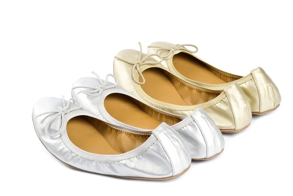 Shinny Slippers Isolated on White — Stock Photo, Image