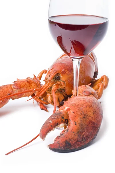 Lobster and Wine — Stock Photo, Image