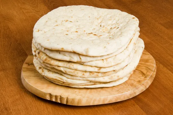 Stapel pita brood — Stockfoto