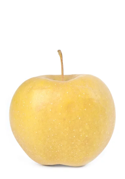 Červenohnědý apple izolovaných na bílém — Stock fotografie
